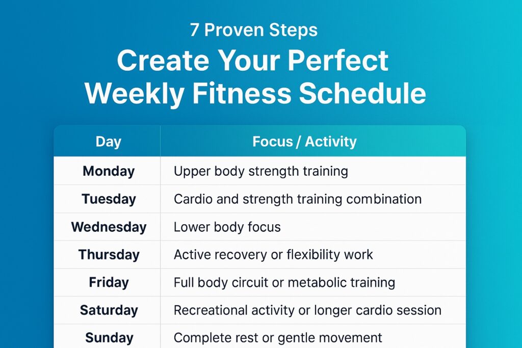 7 Proven Steps Create Your Perfect Weekly Fitness Schedule